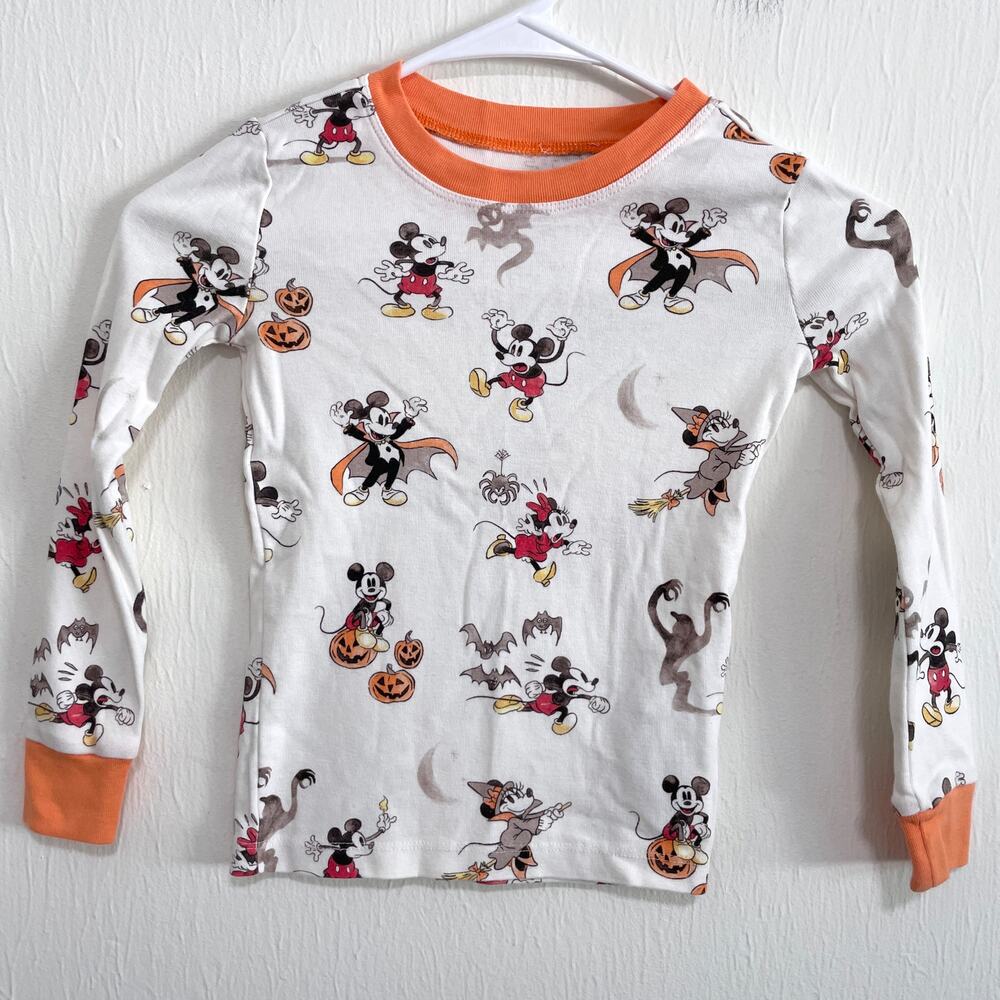 Disney x Pottery Barn Kids Size 6 Halloween Mickey Minnie Mouse Pajama Top